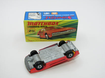 Matchbox Superfast No 20A Lamborghini Marzal Salmon Racing Special Labels