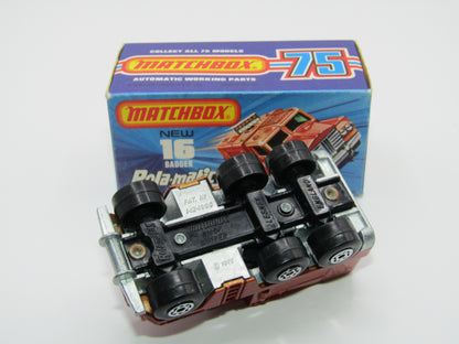 Matchbox Superfast No 16A Badger, Dark Bronze, PURPLE Windows, Unpainted Base