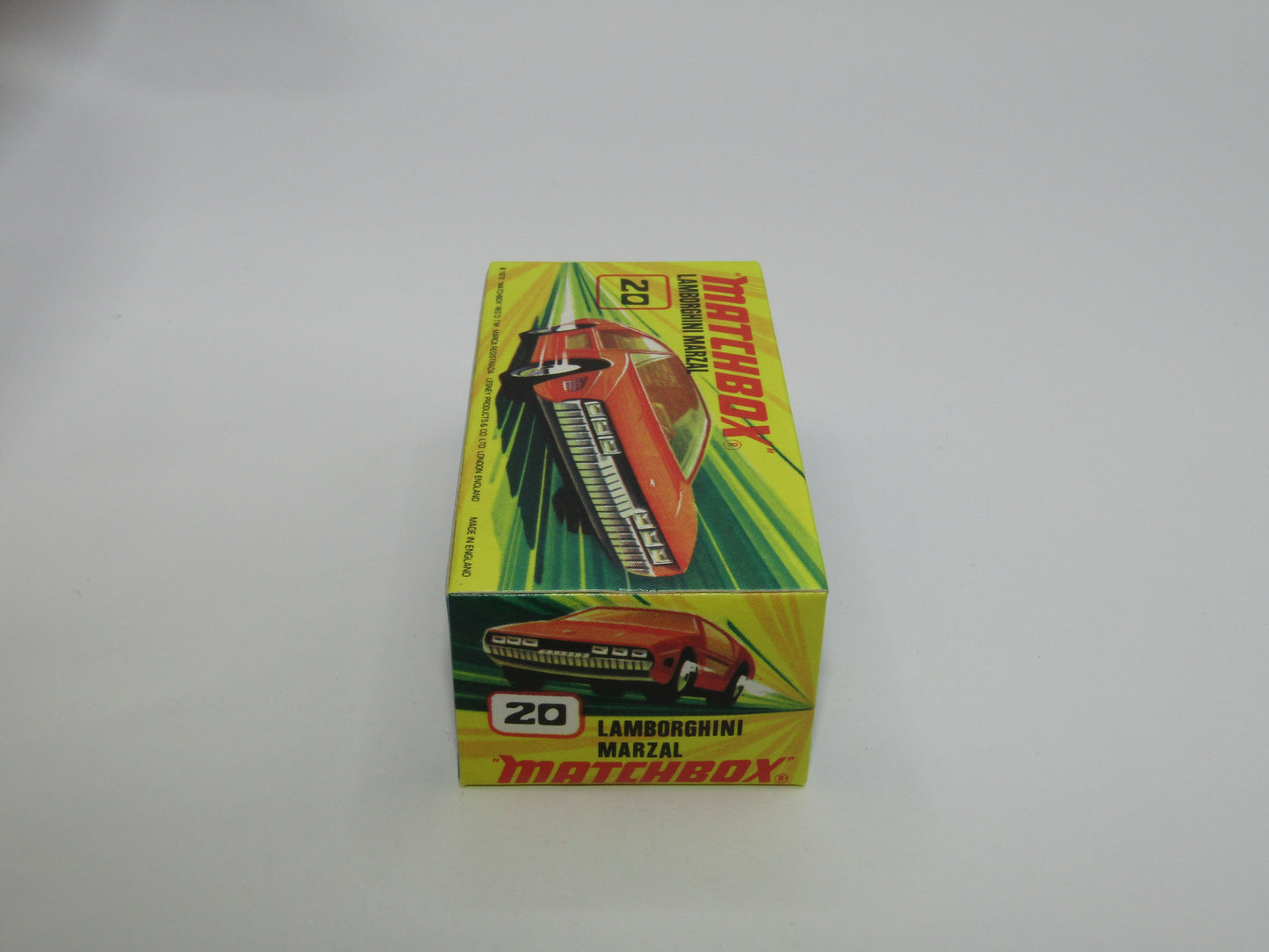 Matchbox Superfast No 20A Lamborghini Marzal Salmon Racing Special Labels