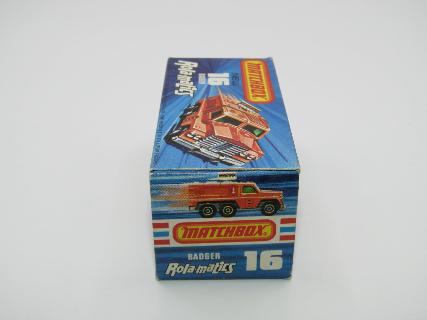 Matchbox Superfast No 16A Badger, Dark Bronze, PURPLE Windows, Unpainted Base