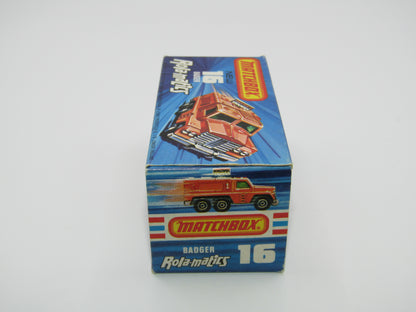 Matchbox Superfast No 16A Badger, Dark Bronze, PURPLE Windows, Unpainted Base