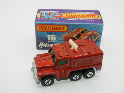 Matchbox Superfast No 16A Badger, Medium Bronze, IVORY Radar, Unpainted Base