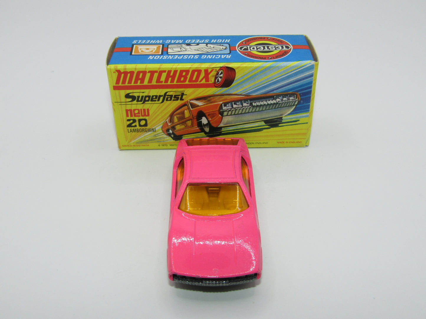 Matchbox Superfast No 20A Lamborghini Marzal DULL DARK PINK
