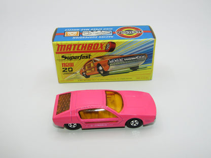 Matchbox Superfast No 20A Lamborghini Marzal DULL DARK PINK
