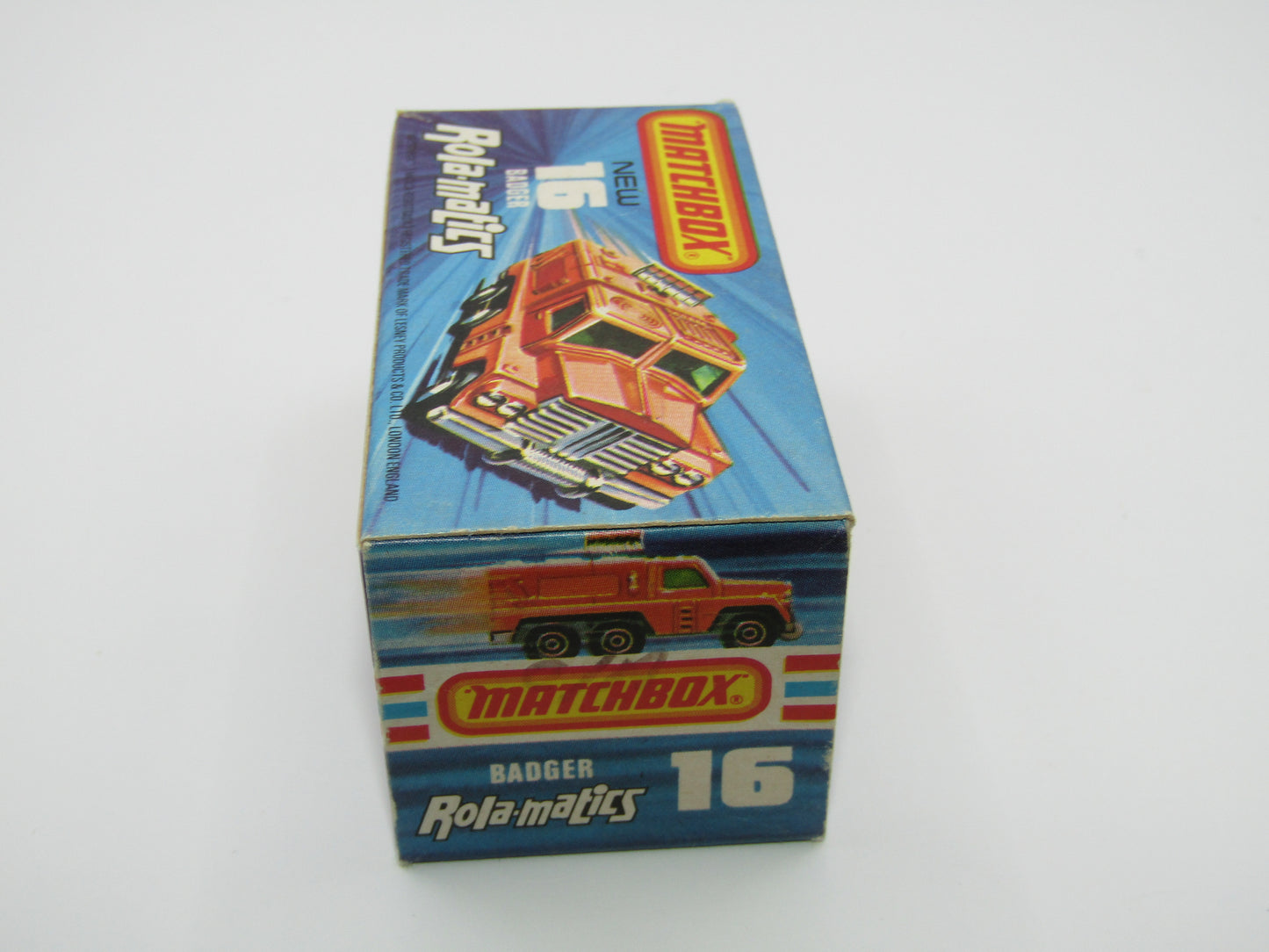 Matchbox Superfast No 16A Badger, Medium Bronze, IVORY Radar, Unpainted Base