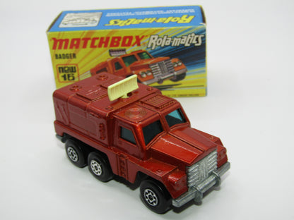 Matchbox Superfast No 16A Badger, Light Bronze, BLUE Windows, Unpainted Base