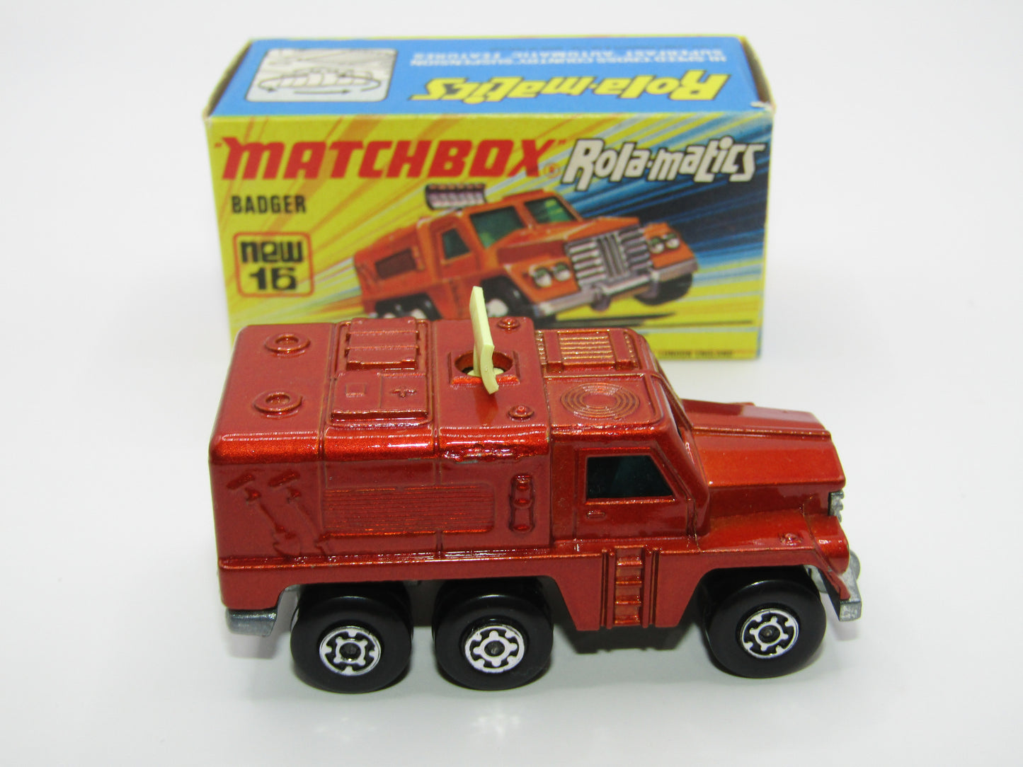 Matchbox Superfast No 16A Badger, Light Bronze, BLUE Windows, Unpainted Base