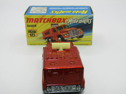 Matchbox Superfast No 16A Badger, Light Bronze, BLUE Windows, Unpainted Base