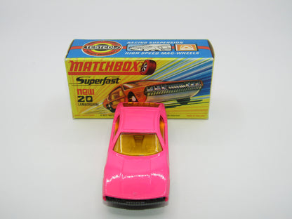Matchbox Superfast No 20A Lamborghini Marzal HOT PINK Narrow Wheels