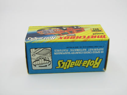 Matchbox Superfast No 16A Badger, Light Bronze, BLUE Windows, Unpainted Base