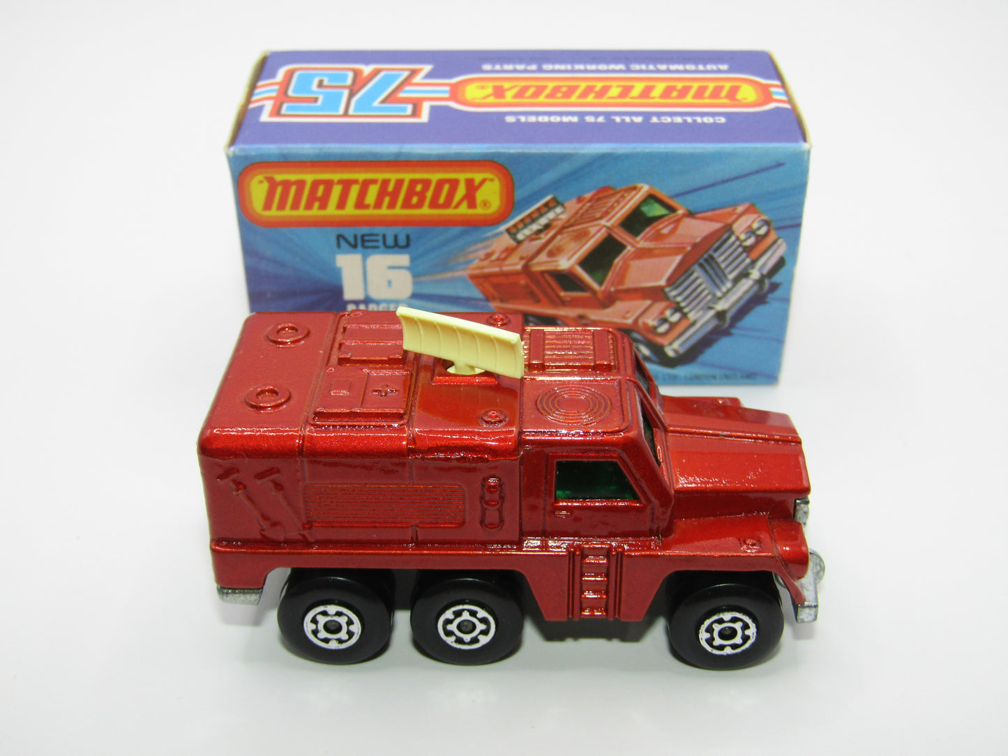 Matchbox Superfast No 16A Badger, DARK Bronze, Green Windows, Unpainted Base