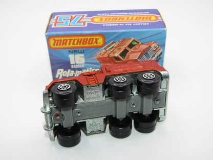 Matchbox Superfast No 16A Badger, DARK Bronze, Green Windows, Unpainted Base