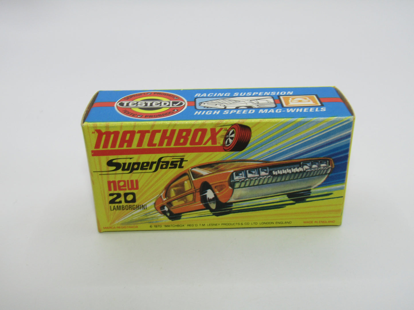 Matchbox Superfast No 20A Lamborghini Marzal Salmon Pink NARROW Wheels