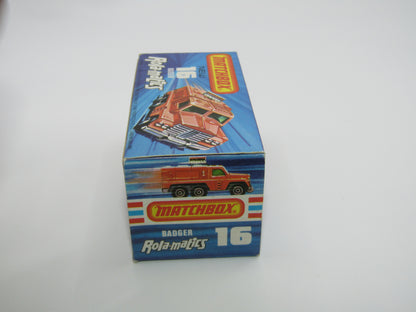 Matchbox Superfast No 16A Badger, DARK Bronze, Green Windows, Unpainted Base