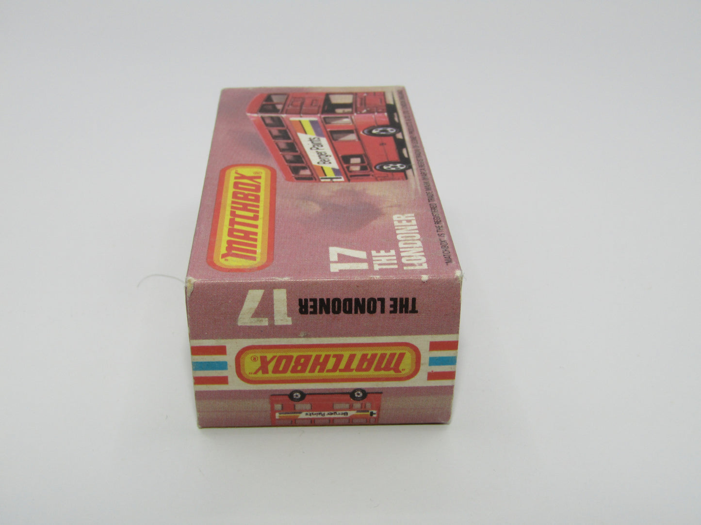 Matchbox Superfast No 17C London Bus, RED, Matchbox No 1 GREEK BUS, Lesney England Base