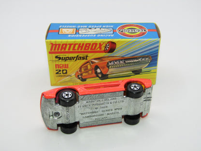 Matchbox Superfast No 20A Lamborghini Marzal ORANGE Salmon Pink