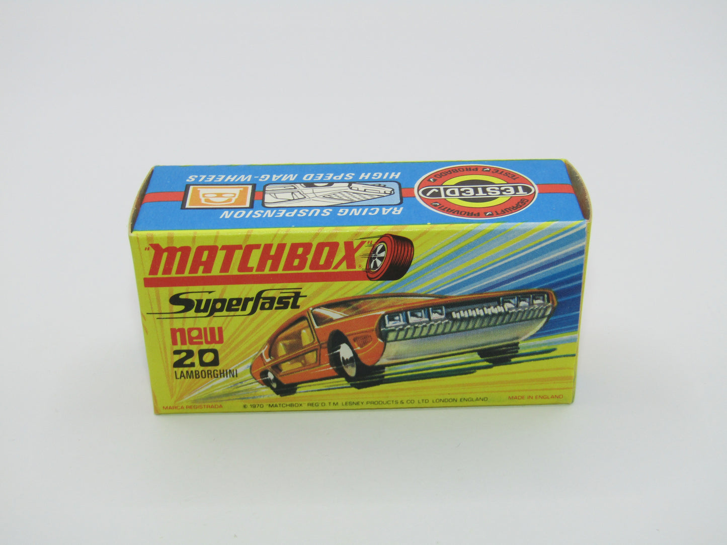 Matchbox Superfast No 20A Lamborghini Marzal ORANGE Salmon Pink