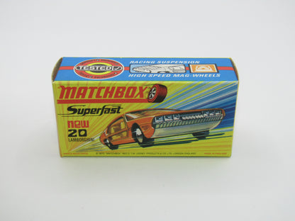 Matchbox Superfast No 20A Lamborghini Marzal ORANGE Salmon Pink