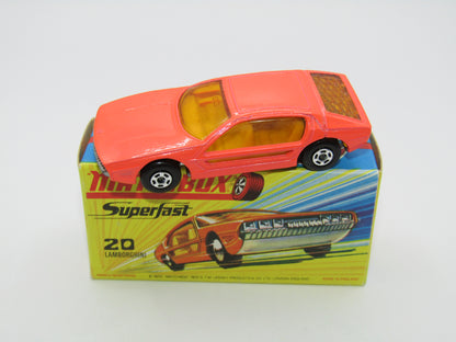 Matchbox Superfast No 20A Lamborghini Marzal Salmon Pink Wide Wheels
