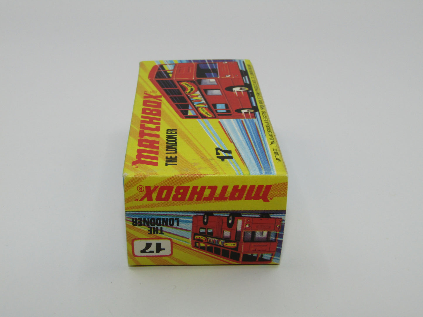 Matchbox Superfast No 17B The Londoner JACOBS SILVER, Dot Dash Wheels, Metallic Charcoal Grey Base