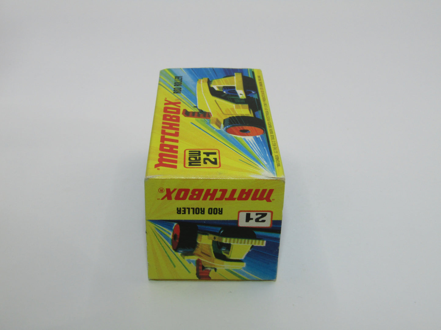Matchbox Superfast No 21 Rod Roller No Labels Black Hubs