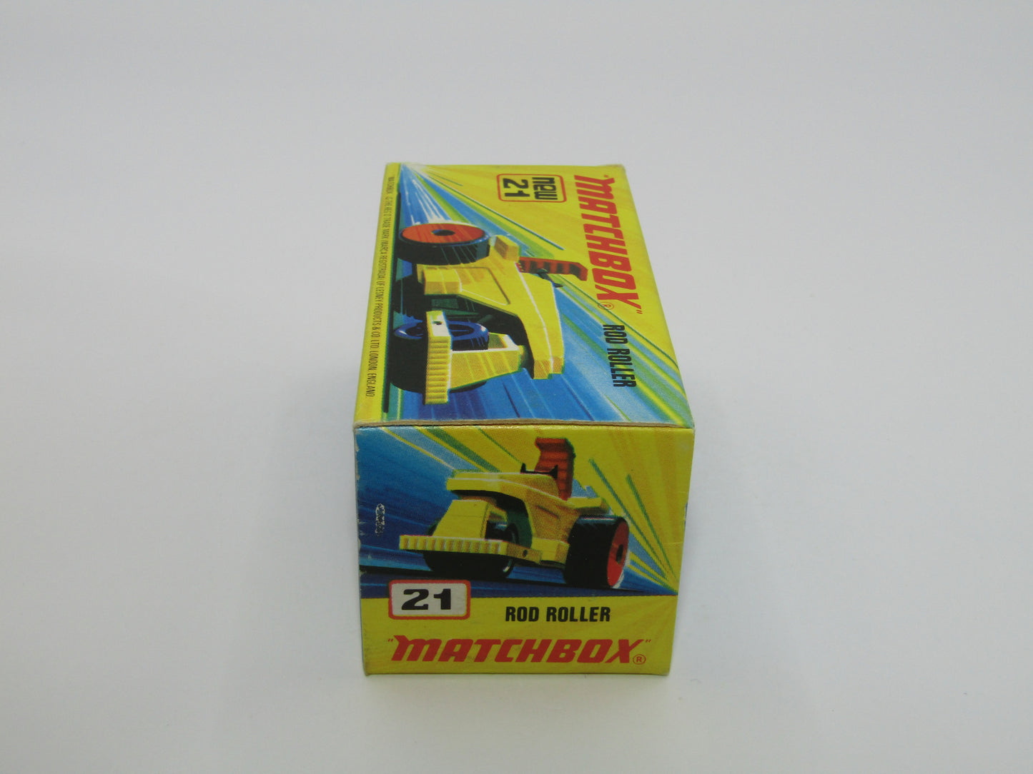 Matchbox Superfast No 21 Rod Roller No Labels Black Hubs