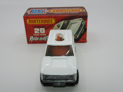 Matchbox Superfast No 20B Police Patrol White AMBULANCE Labels