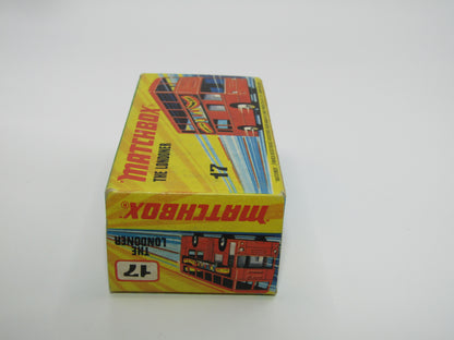 Matchbox Superfast No 17B The Londoner, SILVER 1953-1978 Matchbox Labels, Metallic Charcoal Grey Base
