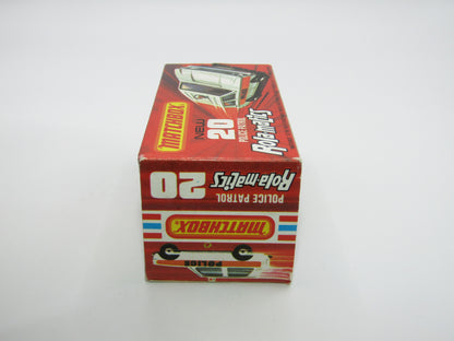 Matchbox Superfast No 20B Police Patrol White AMBULANCE Labels