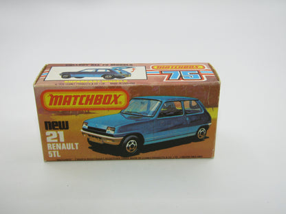 Matchbox Superfast No 21C Renault 5TL Red turbo ORANGE Interior & Base