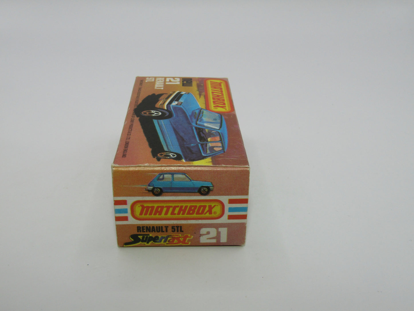 Matchbox Superfast No 21C Renault 5TL Red turbo ORANGE Interior & Base