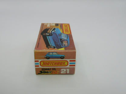 Matchbox Superfast No 21C Renault 5TL Red turbo ORANGE Interior & Base