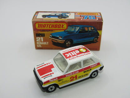Matchbox Superfast No 21C Renault 5TL ROLOIL WHITE Interior Rallye Le Car