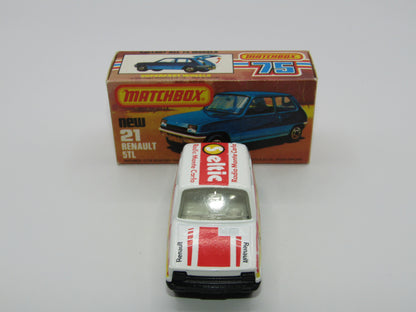 Matchbox Superfast No 21C Renault 5TL ROLOIL WHITE Interior Rallye Le Car