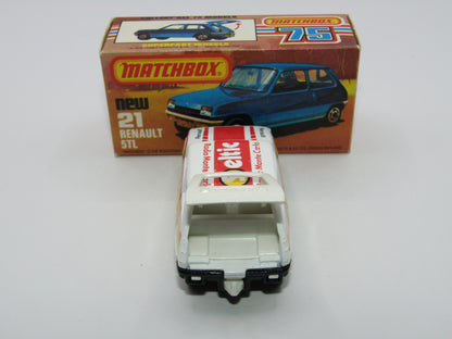 Matchbox Superfast No 21C Renault 5TL ROLOIL WHITE Interior Rallye Le Car