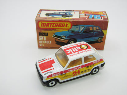Matchbox Superfast No 21C Renault 5TL ROLOIL YELLOW Interior Rallye Le Car