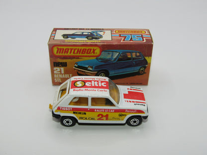 Matchbox Superfast No 21C Renault 5TL ROLOIL YELLOW Interior Rallye Le Car