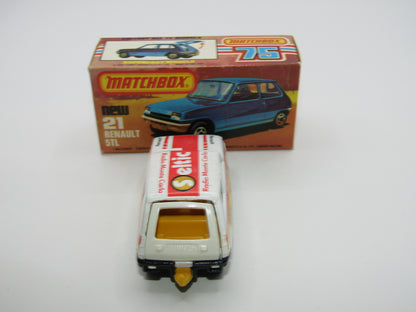 Matchbox Superfast No 21C Renault 5TL ROLOIL YELLOW Interior Rallye Le Car