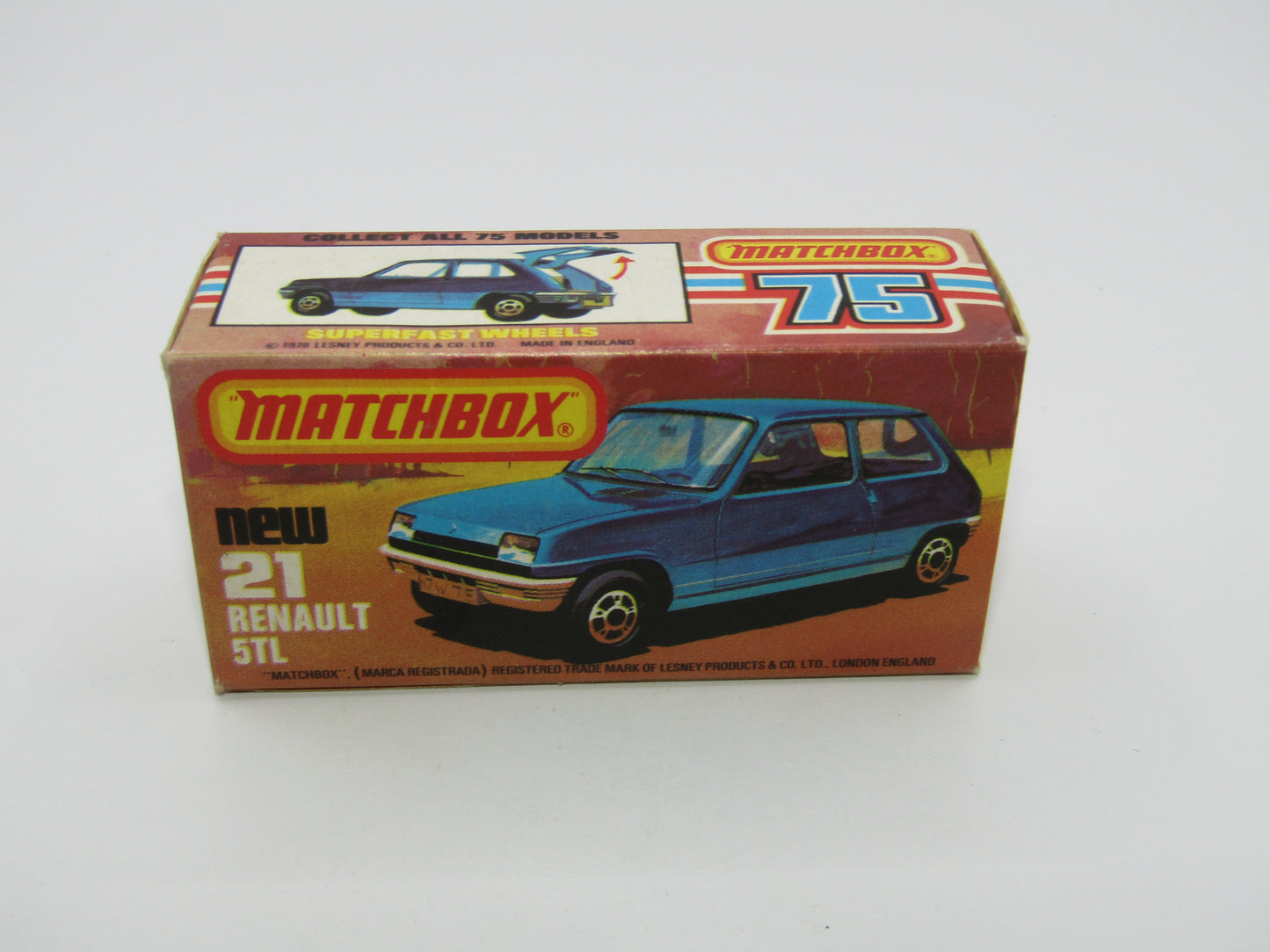 Matchbox Superfast No 21C Renault 5TL ROLOIL YELLOW Interior Rallye Le Car