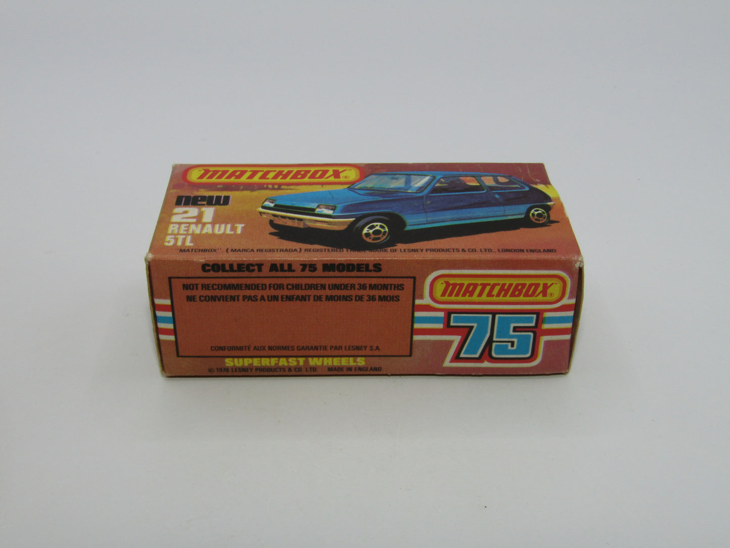 Matchbox Superfast No 21C Renault 5TL ROLOIL YELLOW Interior Rallye Le Car