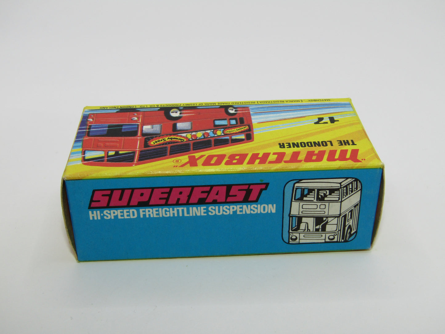 Matchbox Superfast No 17B The Londoner COFFEE AND CREAM BERGER PAINTS Gloss Black Base