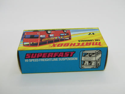 Matchbox Superfast No 17B The Londoner COFFEE AND CREAM BERGER PAINTS Gloss Black Base