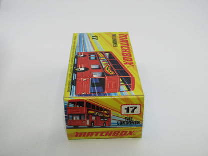 Matchbox Superfast No 17B The Londoner COFFEE AND CREAM BERGER PAINTS Gloss Black Base