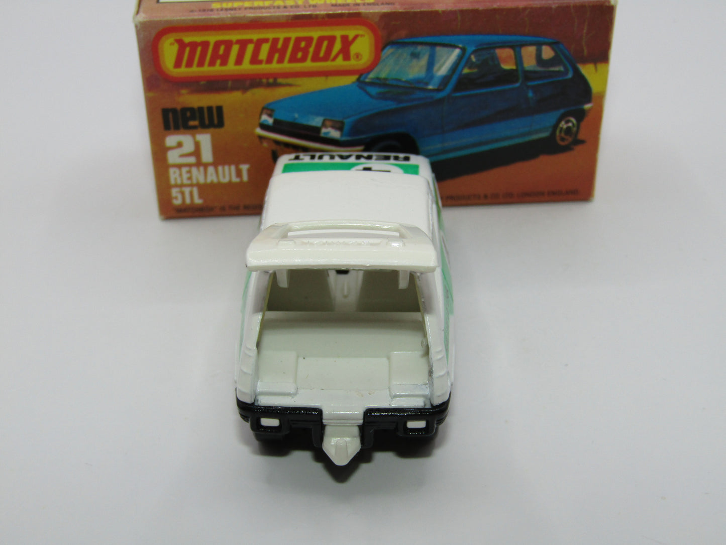 Matchbox Superfast No 21C Renault 5TL KONI WHITE Interior Rallye Le Car