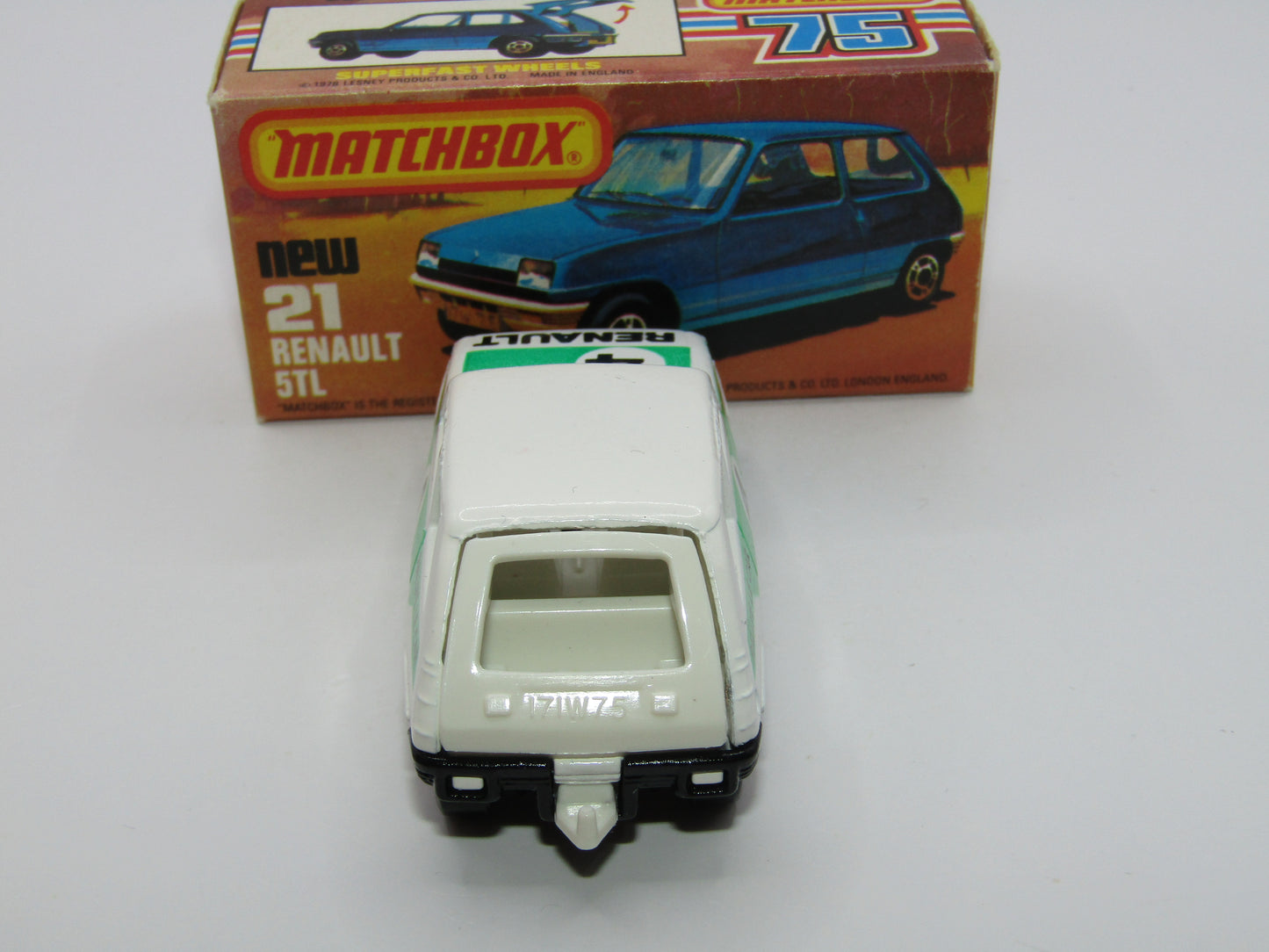 Matchbox Superfast No 21C Renault 5TL KONI WHITE Interior Rallye Le Car