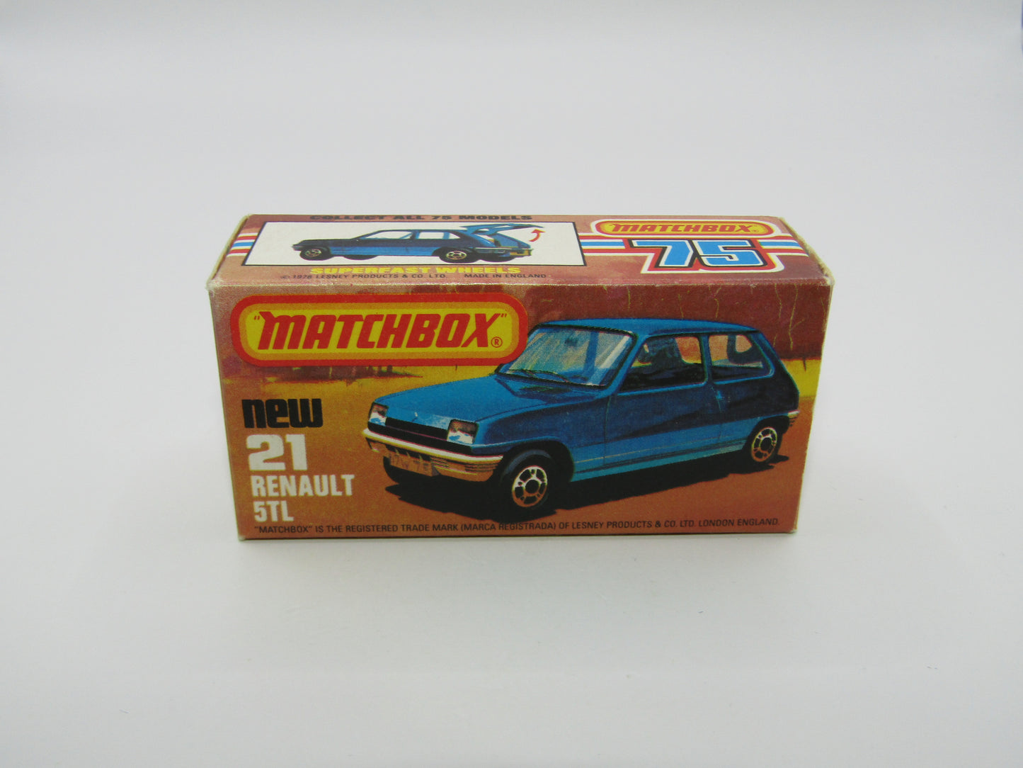 Matchbox Superfast No 21C Renault 5TL KONI WHITE Interior Rallye Le Car