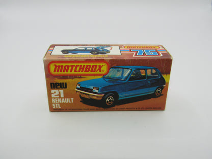 Matchbox Superfast No 21C Renault 5TL KONI WHITE Interior Rallye Le Car