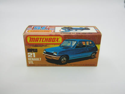 Matchbox Superfast No 21C Renault 5TL KONI WHITE Interior Rallye Le Car