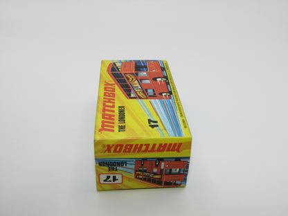 Matchbox Superfast No 17B The Londoner, BLUE - ARAL - Deutschlands Autopartner Nr. 1 FLAT BLACK BASE