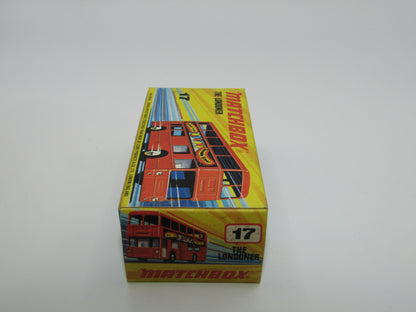 Matchbox Superfast No 17B The Londoner, BLUE - ARAL - Deutschlands Autopartner Nr. 1 FLAT BLACK BASE